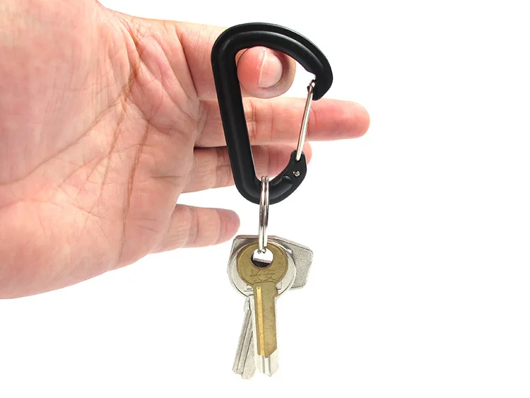 Пластик карабина брелок Mosqueton туристического снаряжения с альпинистским