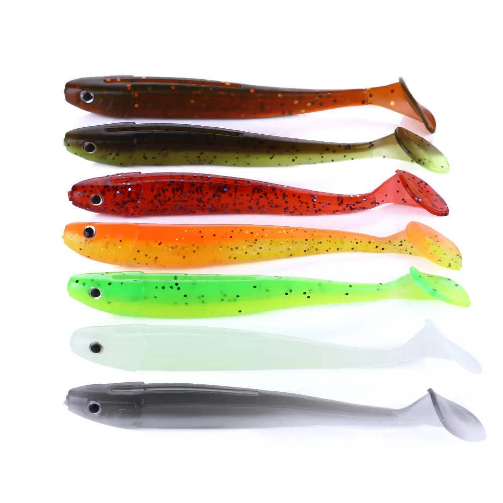 6pcs soft Fishing Lures 9cm 9.5cm 11cm 10.5cm swimbait Soft Baits Wobbler Bass Bait pesca Artificial Tacke | Спорт и развлечения