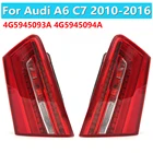 4G5945093 4G5945094 для Audi A6 C7 2010 2011 2012-2016 Автомобильный светодиодный задний фонарь, стоп-сигнал с лампочкой, жгут проводов