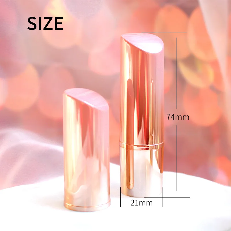 Пустые тюбики для губ персиковые розовые золотые градиентные помады пустые