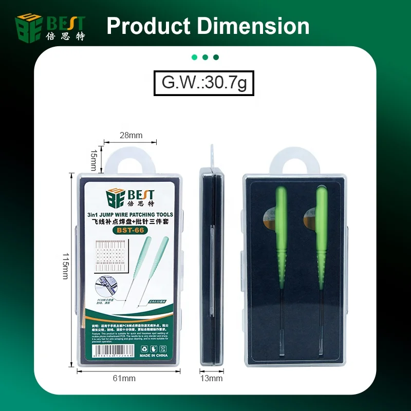 3 in 1 soldering lugs needle welding repairing tools set solder piece rework pad welding point for phones ic pad touch bga pcb free global shipping