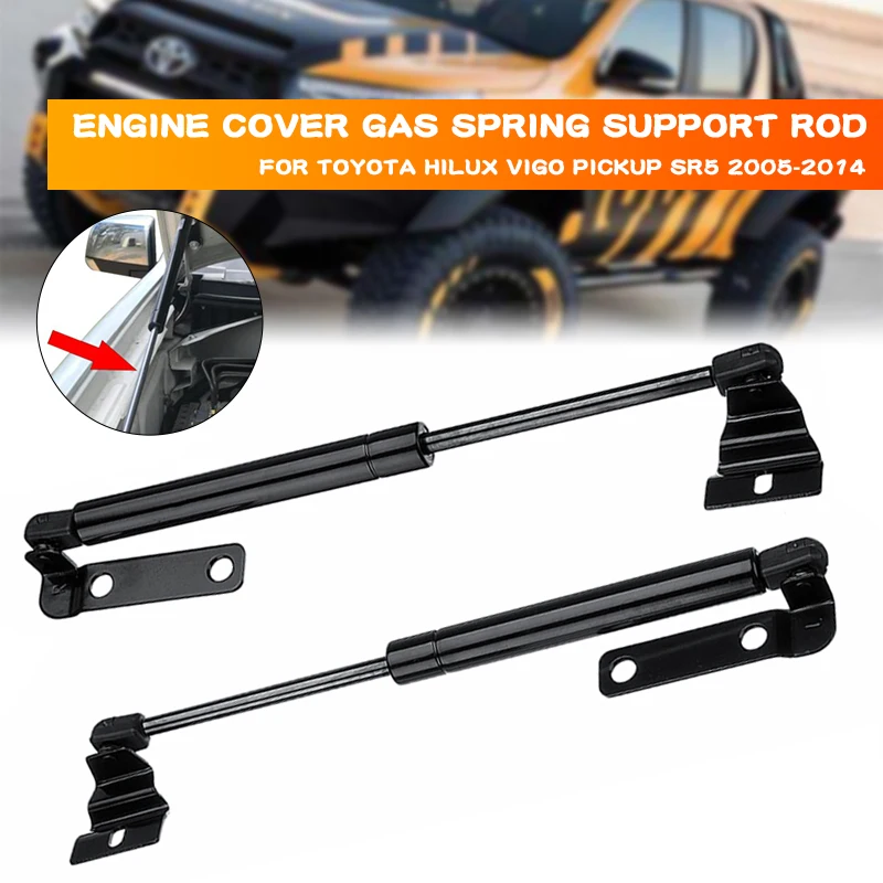 

2Pcs Car Front Hood Bonnet Gas Shock Bring Support Gas Strut Damper Fit For Toyota Hilux Vigo Pickup SR5 2005-2014 Auto Parts
