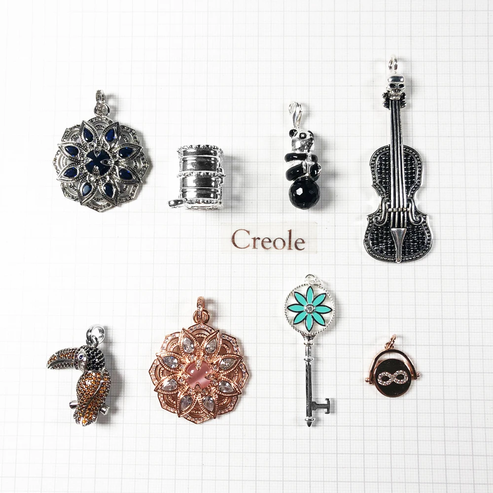 Цепочка с подвеской в виде ключа Лотос вечность Тукан панда сокровище скрипка