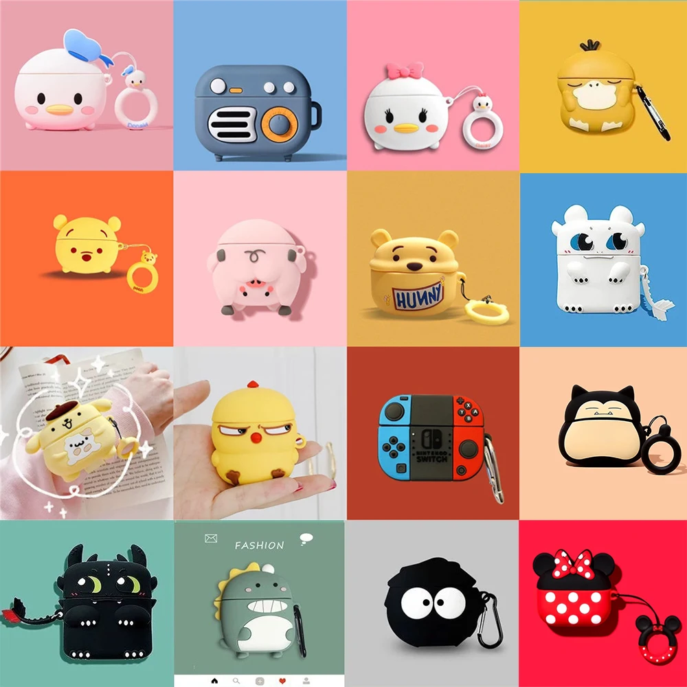 

Защитный чехол для HUAWEI Freebuds 4 с изображением Микки Мауса/Винни-Пуха/Лило-Стича/стеллалоу/Капитана Америка