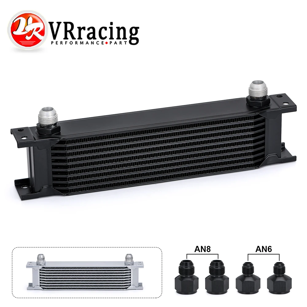 VR RACING алюминиевый Универсальный Масляный радиатор AN10 с приводом двигателя 10