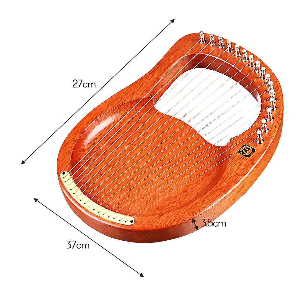 Уолтер. t 16 String деревянный Лира Арфы красного дерева струнный инструмент с сумкой