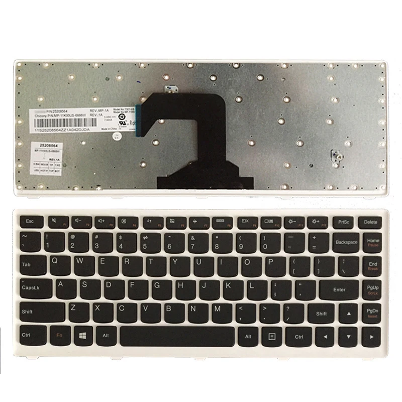 NEW US keyboard For Lenovo Ideapad S300 S400 S405 S400T S400u M30-70 25208654 25208594 laptop | Компьютеры и офис