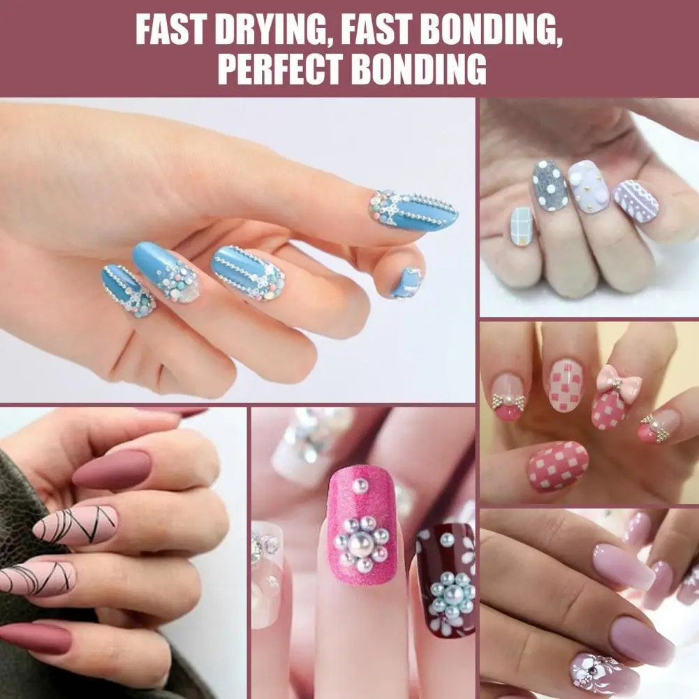 

Moisture-resistant Easy to Carry Professional Fake Nail Art Glue for Nails Tips