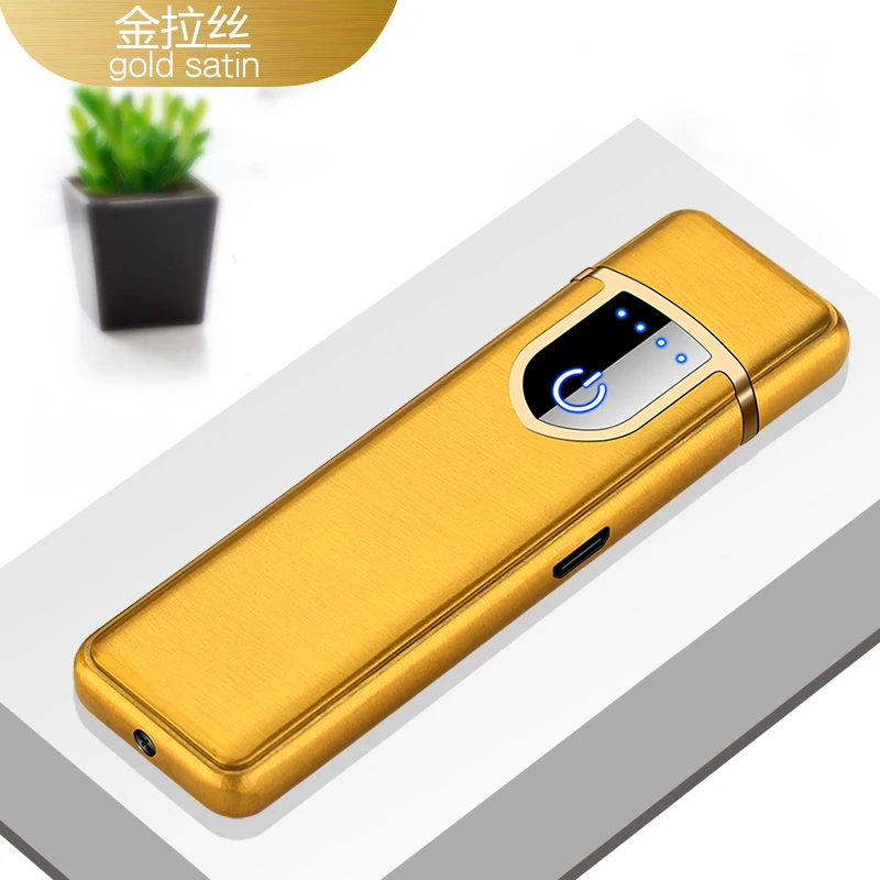 7 Encendedor гравировка буквы цифровой настраиваемый USB Elctronic зарядка Зажигалка сенсорный ветрозащитный Smok сигареты классический - Цвет: 7