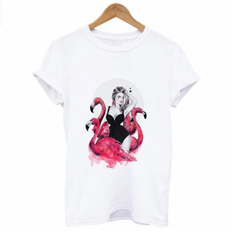 

Women O-Neck Short Sleeve T-shirt Female 2020 New Tops Tee korean Style Vogue Casual Clothing Fashion Sexy beauty Print T Shirts