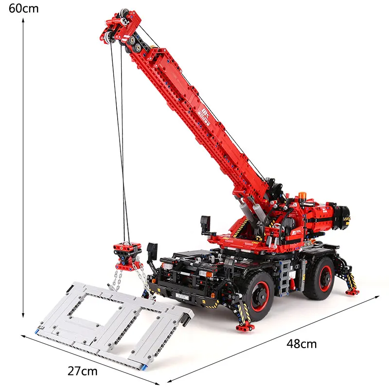 Новинка 20085 fit 42082 Technic серия вездеходный кран строительные блоки кирпичи развивающие игрушки diy подарок на день рождения
