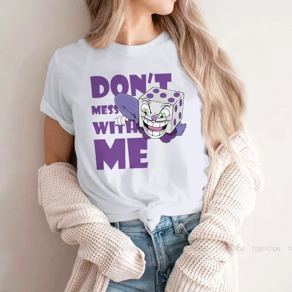 

Модные футболки Cuphead Camis Cuphead Girl 5XL Harajuku из чистого хлопка топы Футболка с круглым вырезом оверсайз