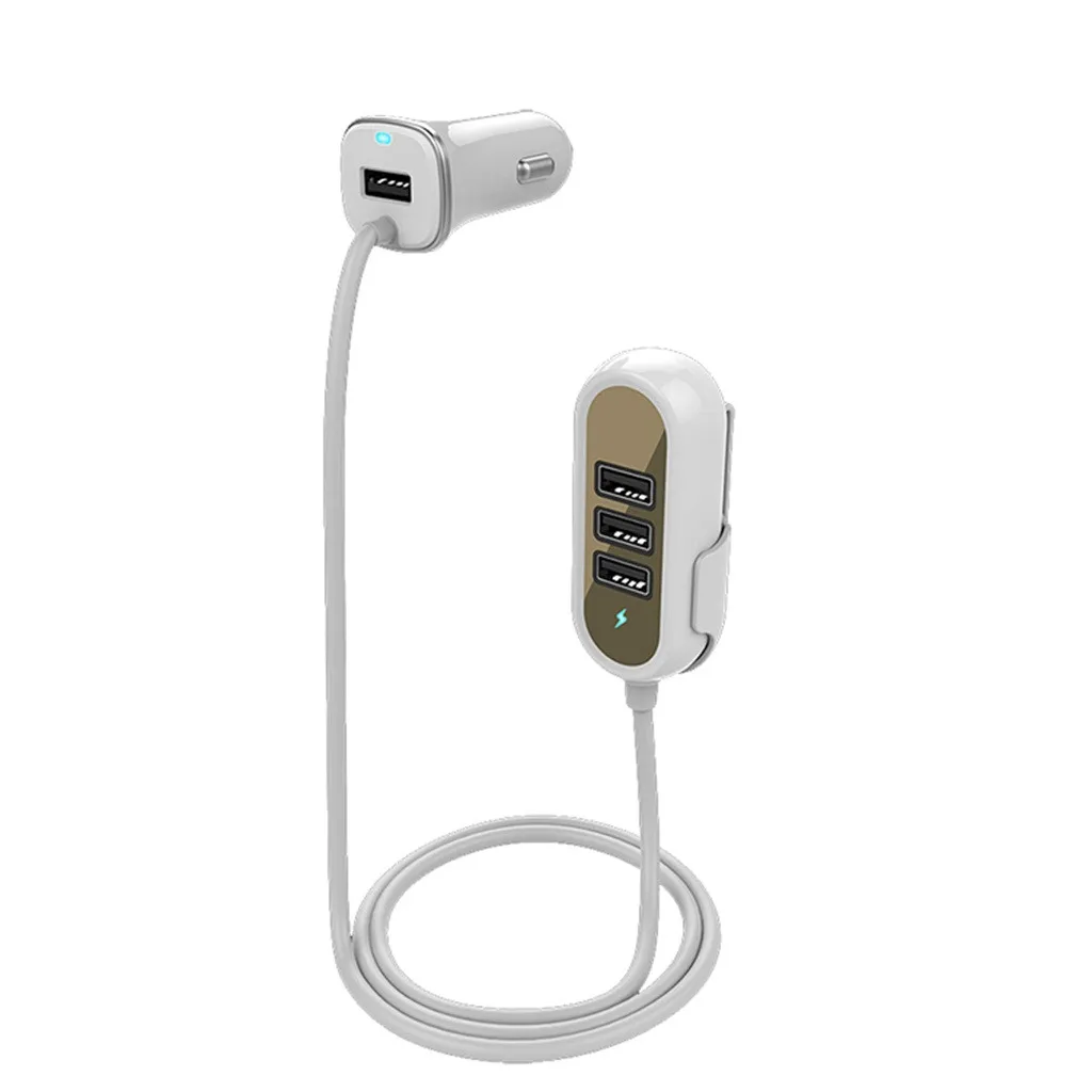 Автомобильный Универсальный зарядный usb-кабель MOSUNX 12-24 В 4 порта 25 Вт длина кабеля