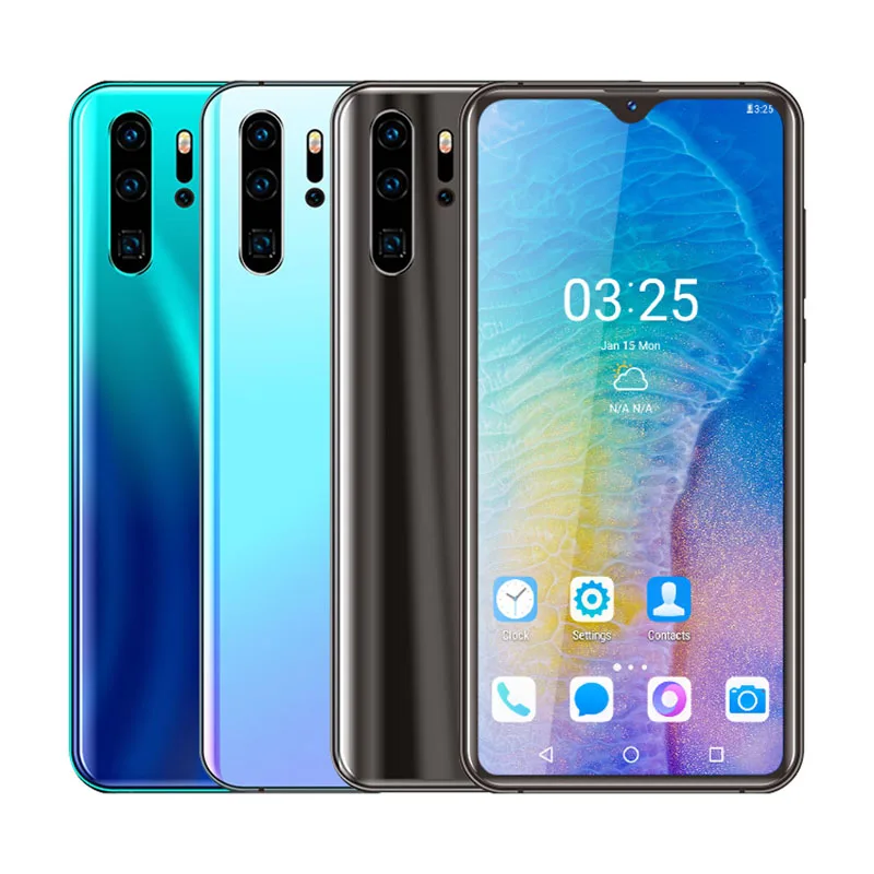 Смартфон UNIWA P30 Pro 4G 4 ядра Android 6 0 две SIM-карты 26 дюйма Waterdrop полный экран 3000 мАч
