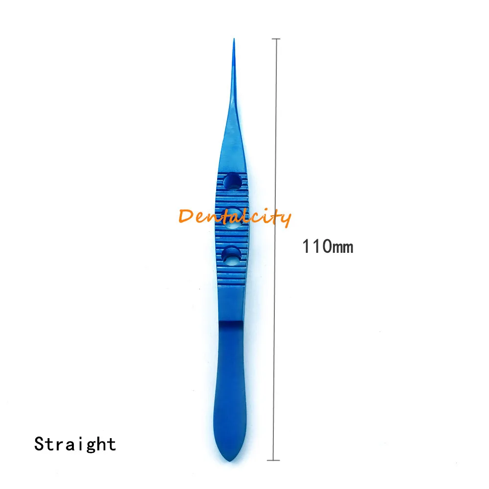Зажим для пересадки волос изогнутый/Прямой пинцет 0 4 мм из титана | Красота и