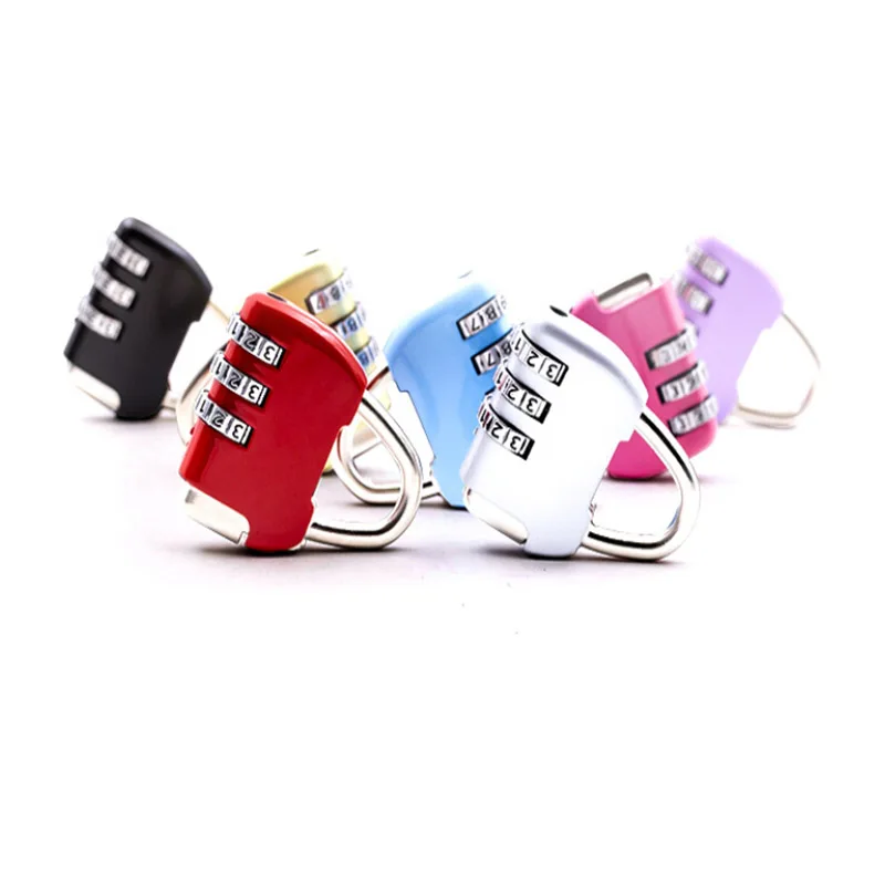 Дорожный миниатюрный замок из цинкового сплава с защитой от кражи для рюкзака