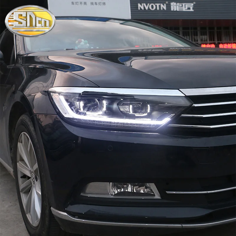 SNCN автомобильный Стайлинг светодиодная фара в сборе для Volkswagen Passat B8 2017 2018 2019