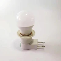 jy e27 led lamp eu plug adapter with power on off button switch socket base type to ac220v plug lamp holder night light g45 3w