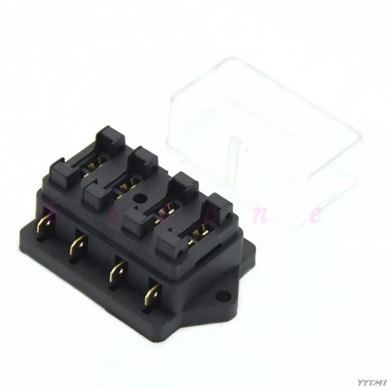 

NEW 4 WAY CAR VEHICLE CIRCUIT BLADE FUSE BOX/HOLDER STANDARD BLOCK HOLDER A0NE