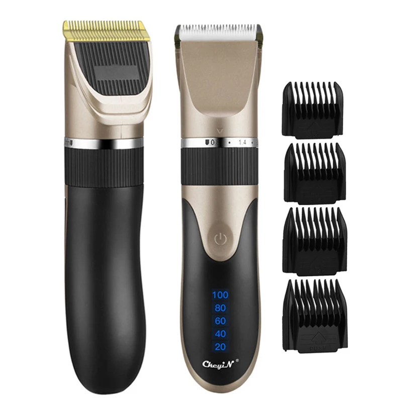 

Professional Hair Trimmer Electric Men Hair Clipper Low Noise USB Rechargeable Haircut Ceramic Blade Barber Machine for Kids