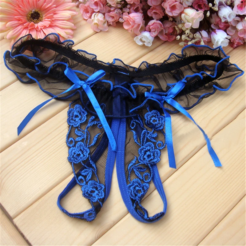 

Top New Women G-String Thongs Sexy Underwear Women's Briefs Lace Female Underpants Low Waist Erotic Transparent Lingerie 1Pc 49