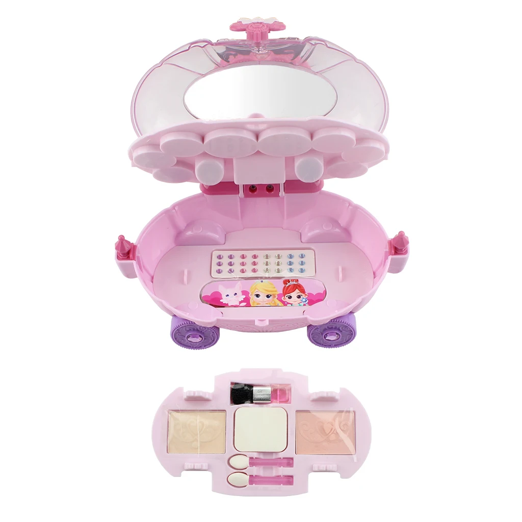 Детские игрушки кристалл любовь мини макияж автомобиль моющийся настоящий