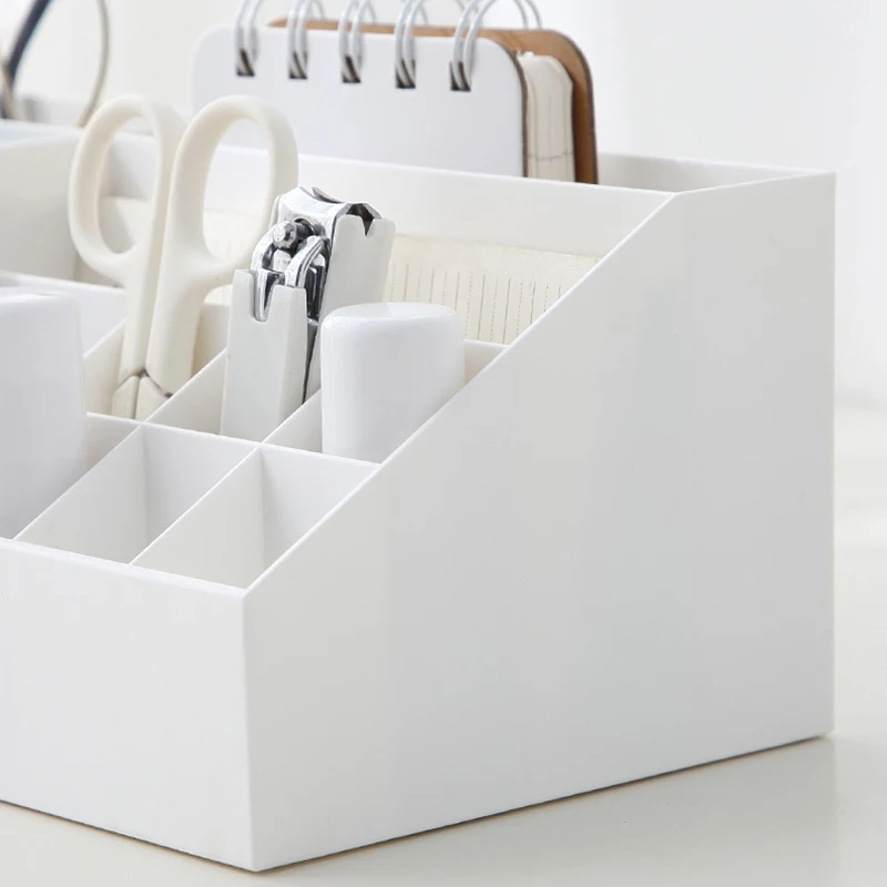 

Desktop Storage Box with Compartments Drawer Style Space-Saving Case Organizer Container for Make Up