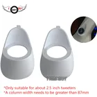 Бесплатная доставка, 2,5 дюйма, 2 шт.лот, автомобильная аудиосистема, Высокочастотный динамик, перевернутая форма, двухсторонний автоматический кронштейн, пластиковая основа столба