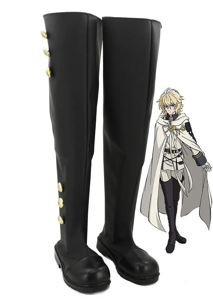 Аниме Seraph of the End Mikaela Hyakuya/Ферид Батори обувь для косплея сапоги на заказ |