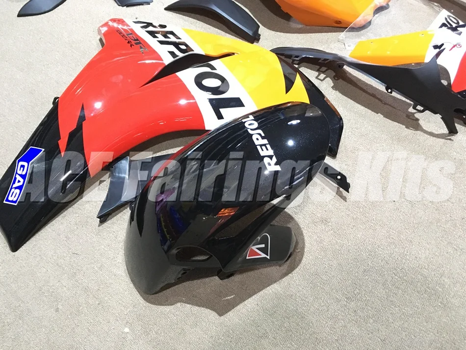 Инжекционного метода литья) ABS Полный комплект обтекателя пригодный для Honda CBR1000RR 08-11 2008 2009 2010 2011 CBR1000 Обтекатели repsol Лидер продаж