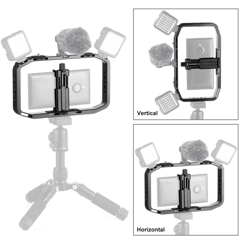 Кран с двойной ручкой стабилизация видео клетка держатель Поддержка телефона