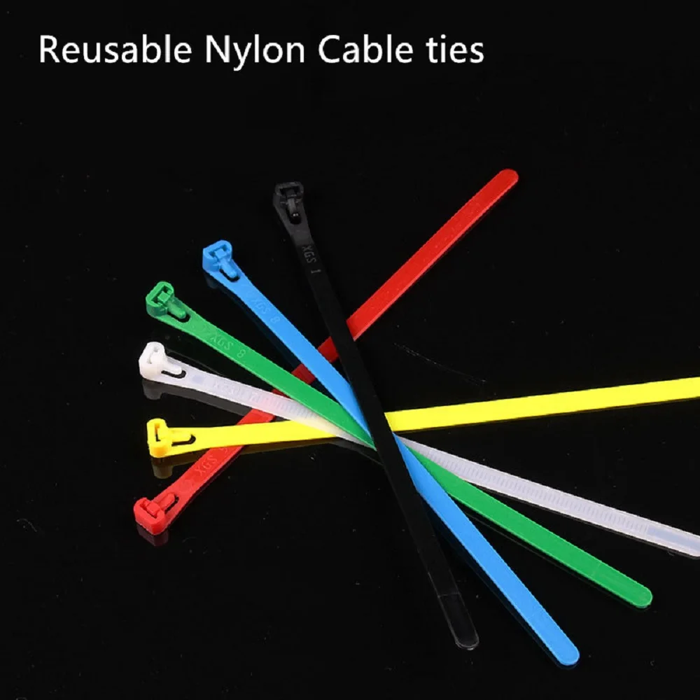 100 шт. многоразовые нейлоновые кабельные стяжки UL по ограничению на