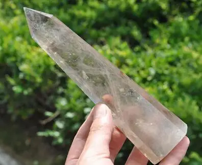 --- 916 + большая природа дымчатый кристалл кварца драгоценный камень точка rieki