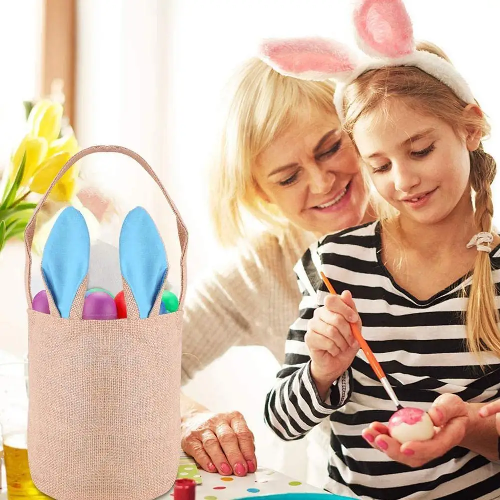 Милый Кролик пасхальные яйца сумка корзина в форме кролика Творческий дом