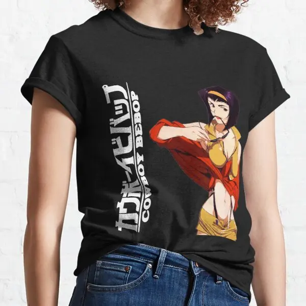 Голубая Классическая футболка Cowboy bebop|Мужские футболки| |