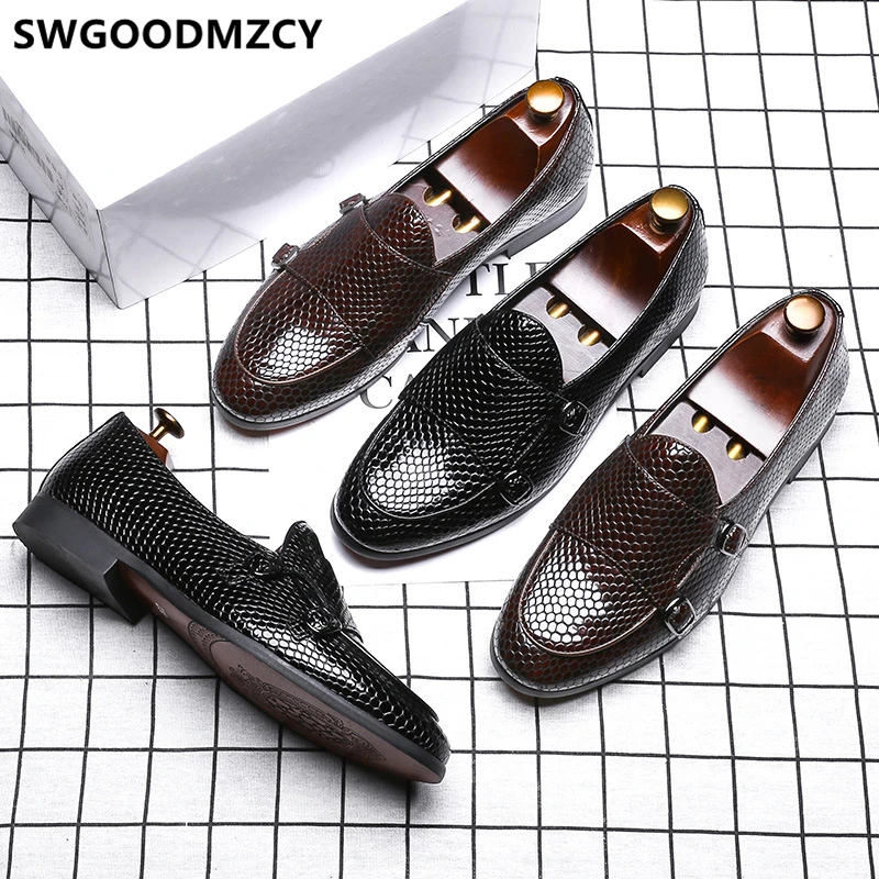 Туфли мужские классические на двойной ремешке Классические Формальные туфли