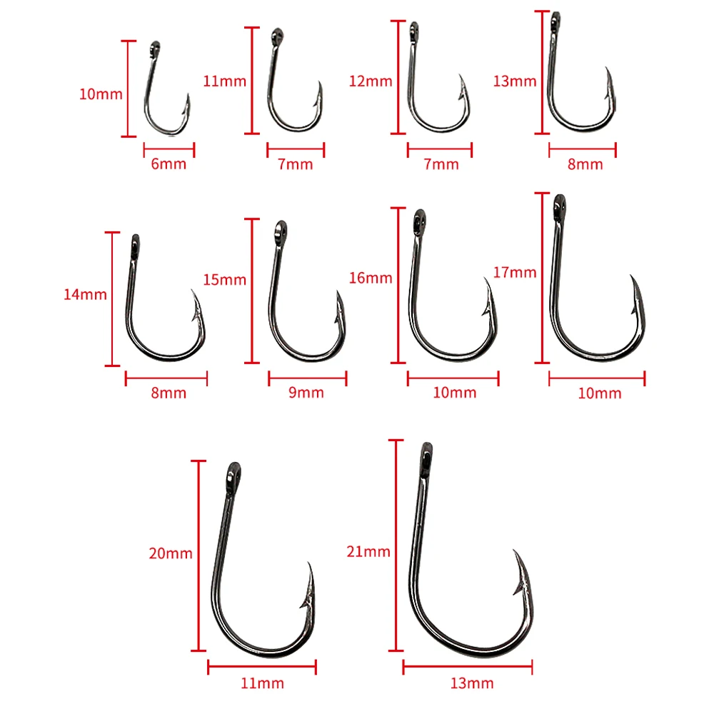 Рыболовные крючки Jip из высокоуглеродистой стали набор рыболовных крючков 100 шт. ~