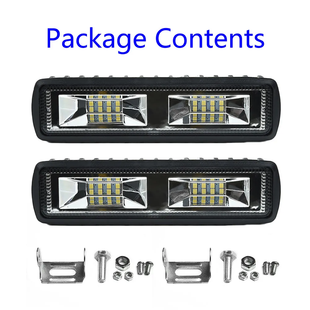 

2Pcs LED Car Work Light 18W DC 12V Super Bright Fog Lamp Bar Spot Beam DRL Daytime Running Light For SUV Off-Road