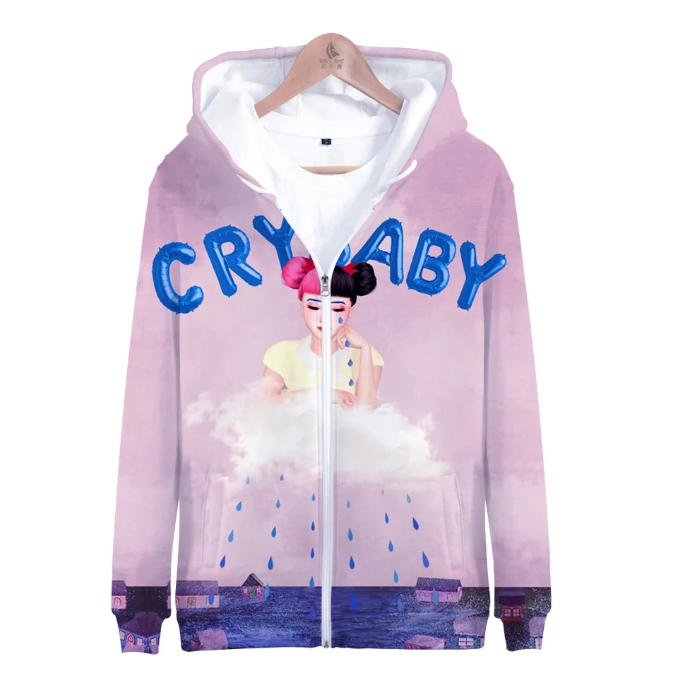 Для детей от 3 до 14 лет Детская толстовка с капюшоном принтом Cry Baby Мелани Мартинес