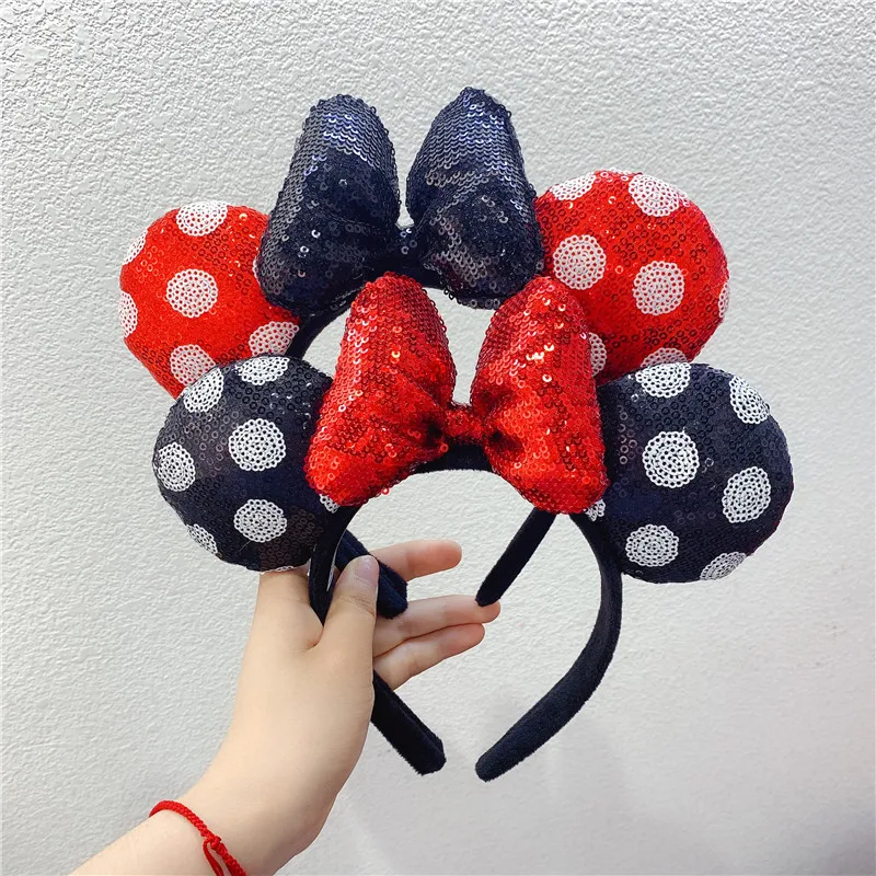 Disney ребенок одежда для родителей и детей женские аксессуары волос Минни