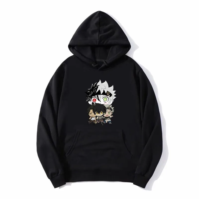 

Anime Black Clover Asta Hoodies Men/Women Casual Fashion Streetwear Sweatshirt Kpop Retro Loose Unisex Hip Hop Pullover Tee Tops