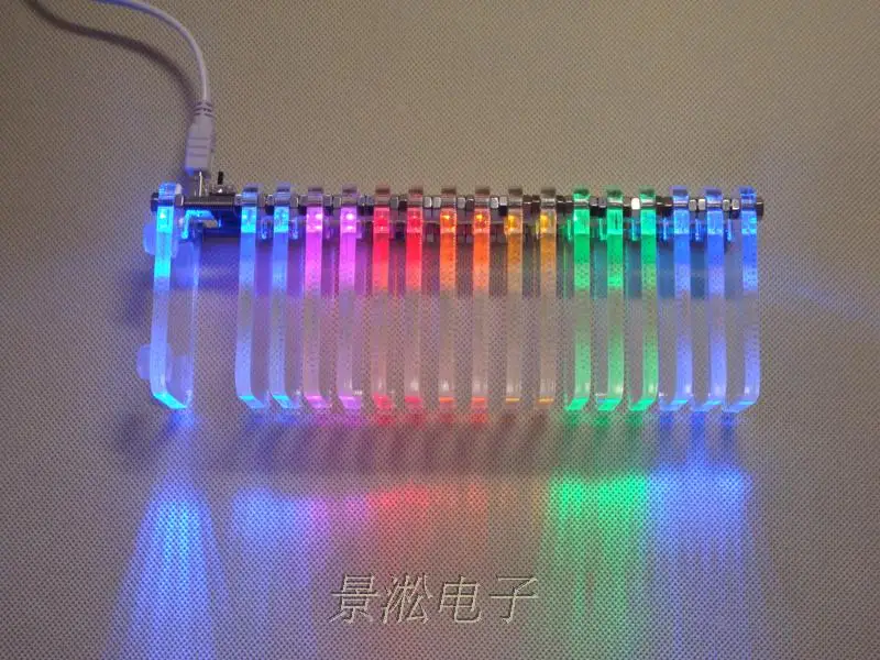 Kopen KS16Music Spectrum Dromerige Crystal Geluid Kolom Licht Kubus Led Niveau Display Elektronica Diy Kit Vu Toren