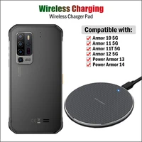 10w qi wireless charger for ulefone armor 10 11 11t 12 5g 7 7e power armor 13 14 rugged phone wireless charging pad