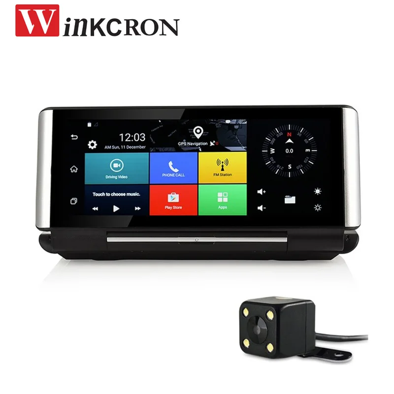 Автомобильный видеорегистратор 7 0 &quotIPS Touch GPS навигация 3G Andriod 5 двойной объектив