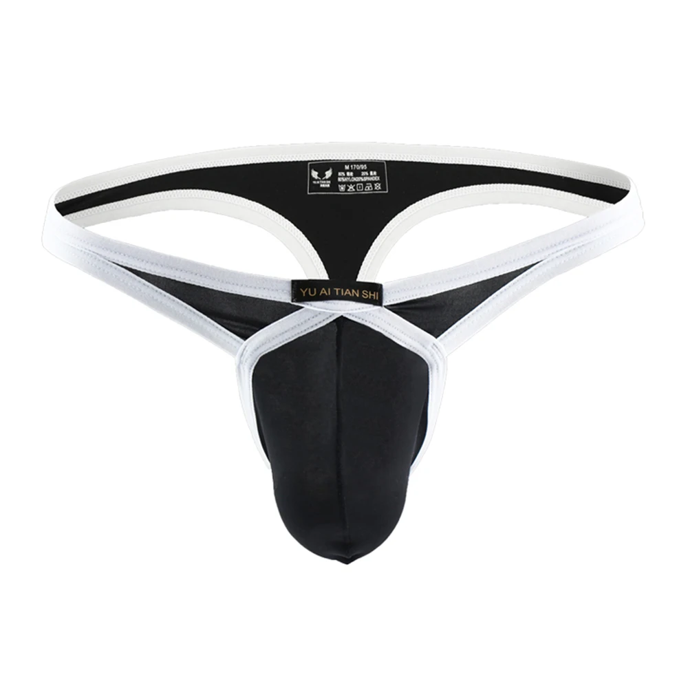 Для мужчин сексуальные стринги бикини нижнее белье t-обратно Мужской Бандаж