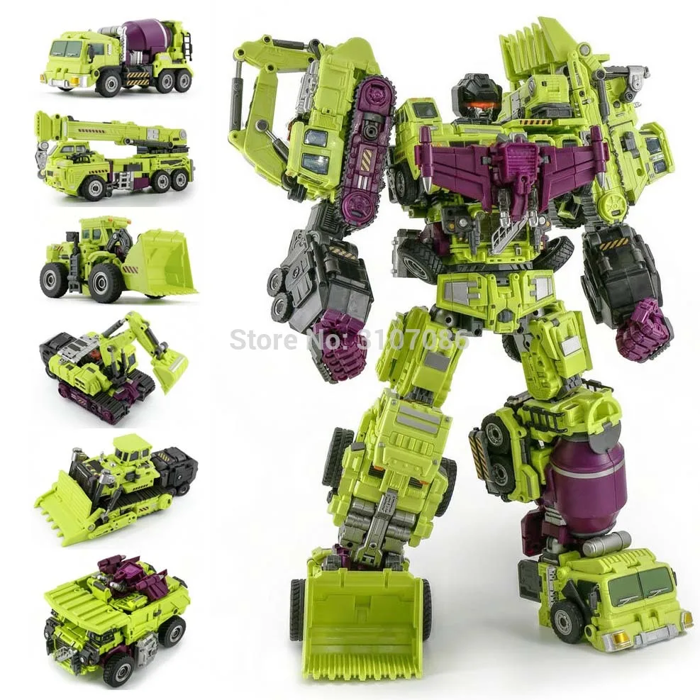 JinBao Разрушитель трансформации G1 GT негабаритных 6в1 Bonecrusher скраппер Гравитация Mixmaster крюк ко фигурка Робот Игрушки