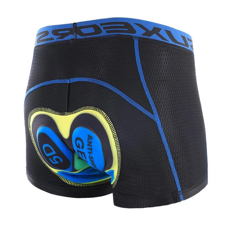 ARSUXEO Cycling Shorts bicycle Underwear Pro 5D Gel Pad men breathable mountain bike road riding mtb cycling underwear U05 | Спорт и