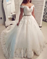 gorgeous a line wedding dress off shoulder sweetheart neck beaded lace tulle bridal gowns designer plus size robe de mari%c3%a9e