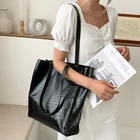 Модная сумка через плечо с крокодиловым узором, женская сумка-тоут из искусственной кожи для покупок, винтажная сумка, Вместительная женская сумка для подмышек, сумка