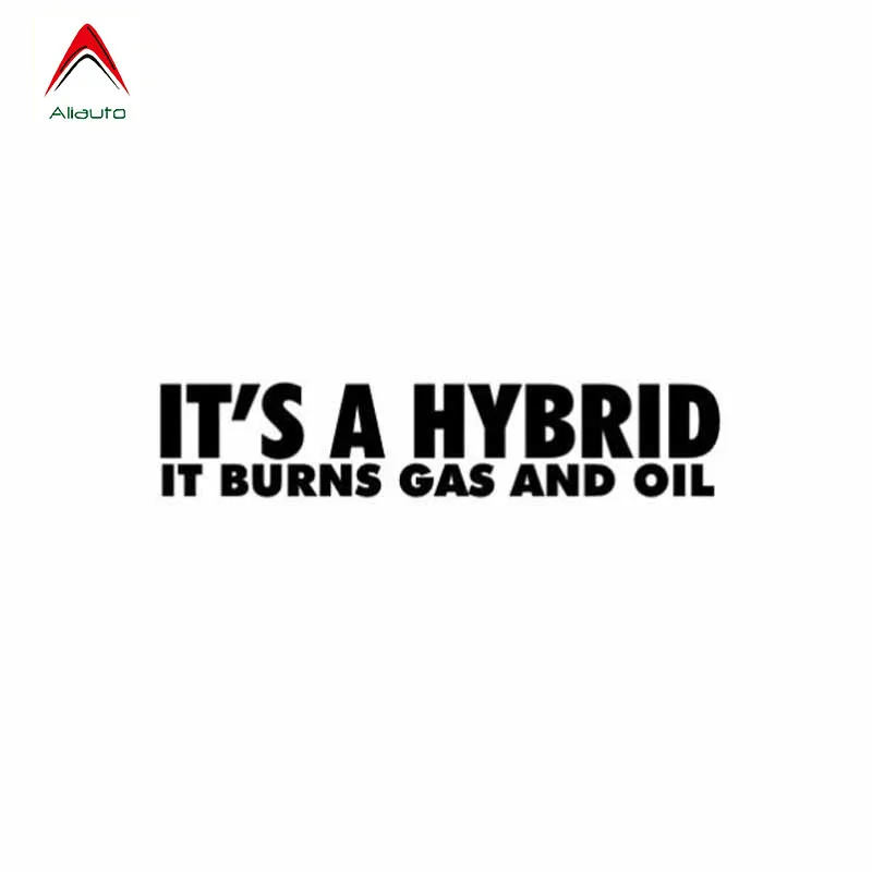 Aliauto индивидуальные креативные автомобильные Стикеры это гибрид он сжигает газ и